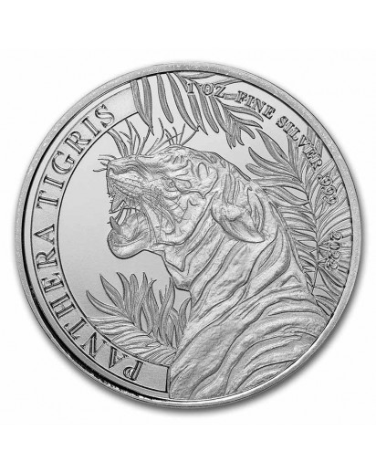 Laos 2022  TIGER - PANTHERA TIGRIS  Silber 1 oz