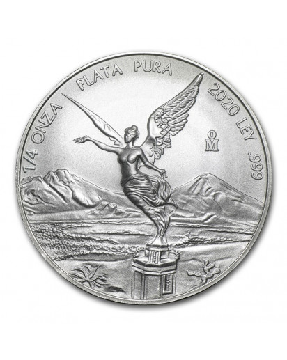 Mexiko 2020  Libertad   Silber 1/4 oz  