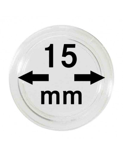 MÜNZKAPSELN  INNEN-Ø   15 mm    10er Packung