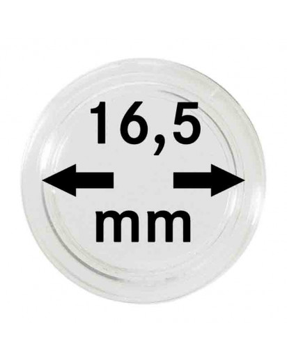 MÜNZKAPSELN  INNEN-Ø   16,5 mm    10er Packung