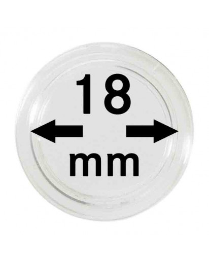 MÜNZKAPSELN  INNEN-Ø   18 mm    10er Packung