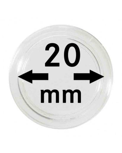 MÜNZKAPSELN  INNEN-Ø   20 mm    10er Packung