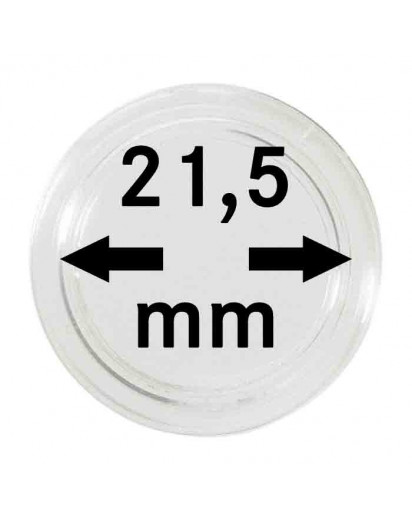 MÜNZKAPSELN  INNEN-Ø   21,5 mm    10er Packung