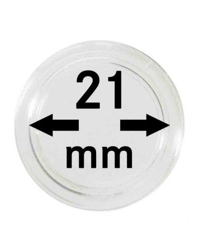 MÜNZKAPSELN  INNEN-Ø   21 mm    10er Packung