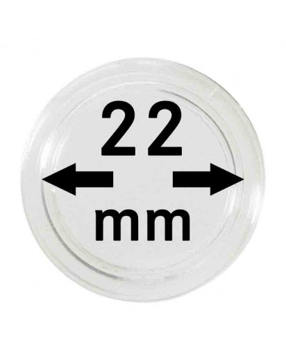 MÜNZKAPSELN  INNEN-Ø   22 mm    10er Packung