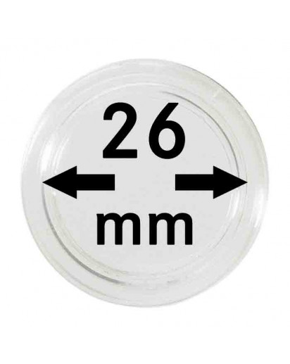 MÜNZKAPSELN  INNEN-Ø   26 mm    10er Packung