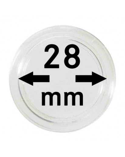 MÜNZKAPSELN  INNEN-Ø   28 mm    10er Packung
