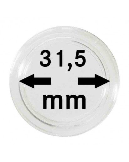 MÜNZKAPSELN  INNEN-Ø   31,5 mm    10er Packung