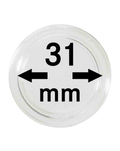 MÜNZKAPSELN  INNEN-Ø   31 mm    10er Packung