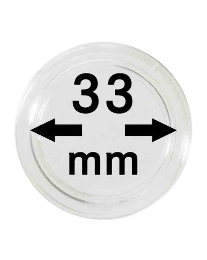 MÜNZKAPSELN  INNEN-Ø   33 mm    10er Packung