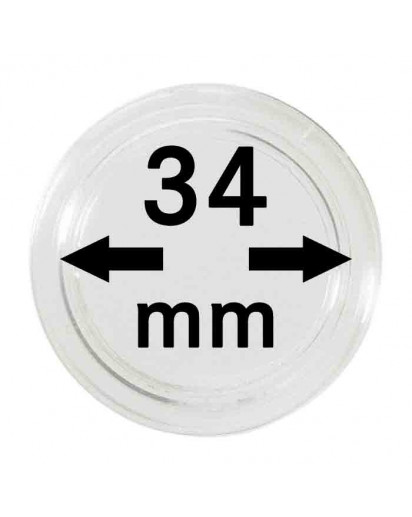 MÜNZKAPSELN  INNEN-Ø   34 mm    10er Packung