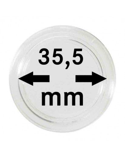 MÜNZKAPSELN  INNEN-Ø   35,5 mm    10er Packung