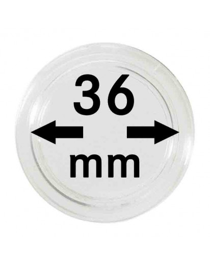 MÜNZKAPSELN  INNEN-Ø   36 mm    10er Packung