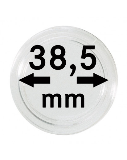 MÜNZKAPSELN  INNEN-Ø   38,5 mm    10er Packung