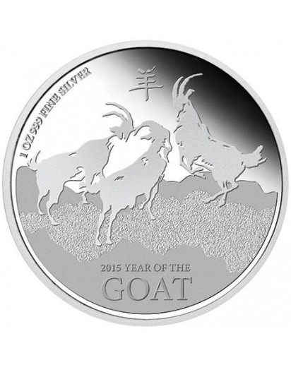 Niue 2015 Lunar Ziege 1 oz Silber