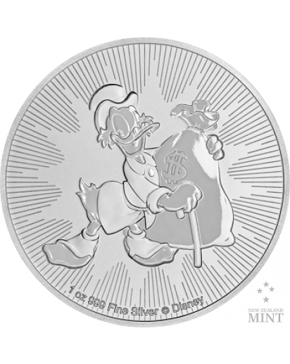 Niue 2018  Scrooge McDuck  - Dagobert Duck Silber 1 oz   