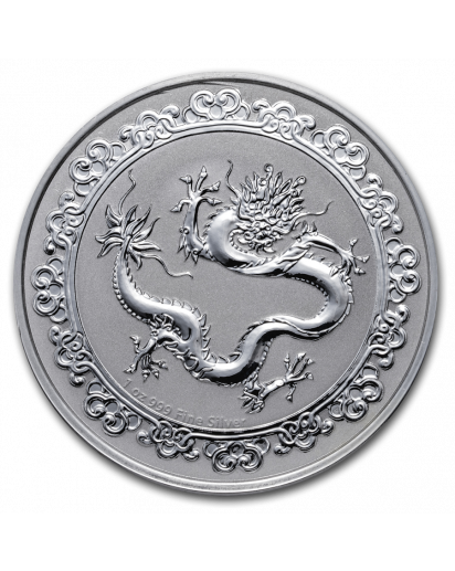 Niue 2019  Celestial Animals The  Green Dragon - Grüner Drache Silber 1 oz