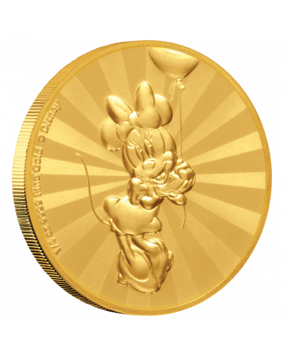 NIUE 2019  MINNEY MOUSE - Serie Mickey Mouse & Friends Gold 1/4  oz  Auflage 100 Stück