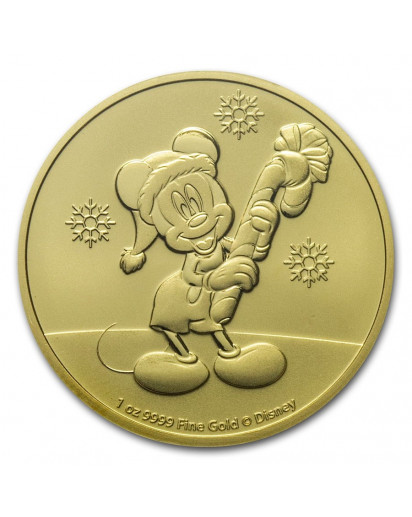 Niue 2020  Mickey Christmas Gold 1 oz