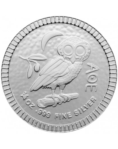 Niue 2020    Eule von Athen  Silber 1/4 oz   