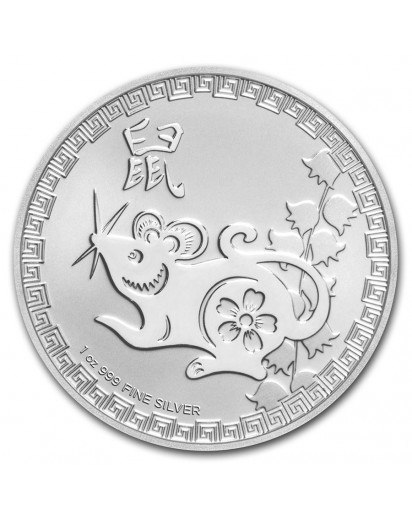 Niue 2020 Year of the RAT - Maus - Lunar Serie  Silber 1 oz