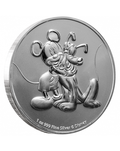 Niue 2020 Mickey & Pluto Silber 1 oz