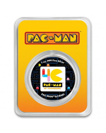 Niue 2020  40 Jahre PAC MAN Silber 1 oz  FARBE