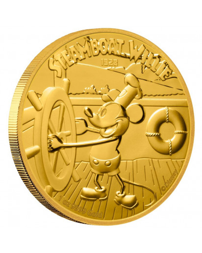 Niue 2020  Steamboat Willi - Micky Mouse Gold 1 oz   PP