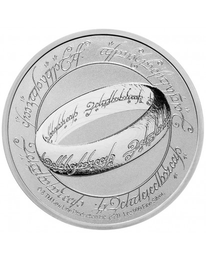 Niue 2021  DER EINE RING -  Herr der Ringe Silber 1 oz