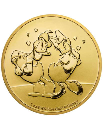 Niue 2021  Donald und Daisy  Disney Gold 1 oz