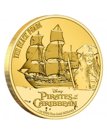 Niue 2021 The Black Pearl - Fluch der Karibik Gold 1 oz