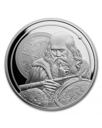 Niue 2021    Icons of Inspiration - Galileo  Silber 1 oz   