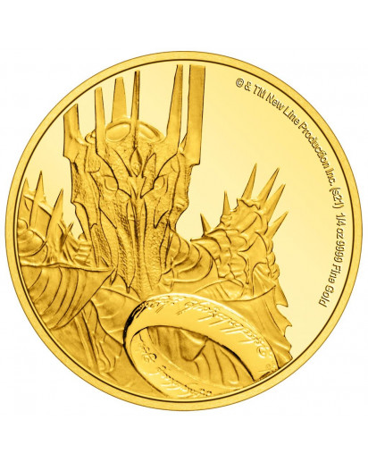 NIUE 2021  HERR DER RINGE - Sauron Gold 1/4 oz