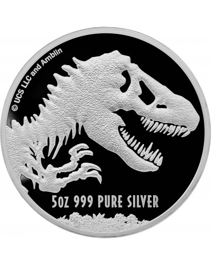 Niue 2021  JURASSIC PARK  World Movie  Silber 5 oz   