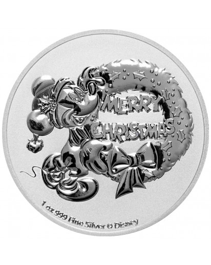 Niue 2021  Mickey Christmas Silber 1 oz