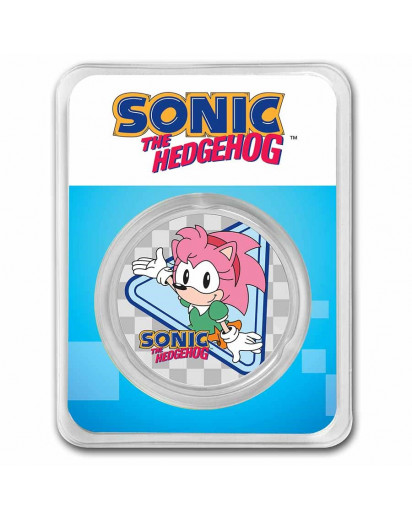Niue 2022 Sonic the Hedgehog - Amy Rose Blister Farbe Silber 1 oz