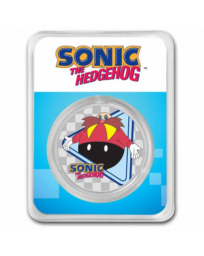 Niue 2022 Sonic the Hedgehog - Dr. Eggman  Blister Farbe Silber 1 oz