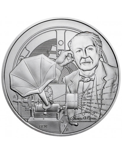 Niue 2023    Icons of Inspiration - THOMAS EDISON Silber 1 oz