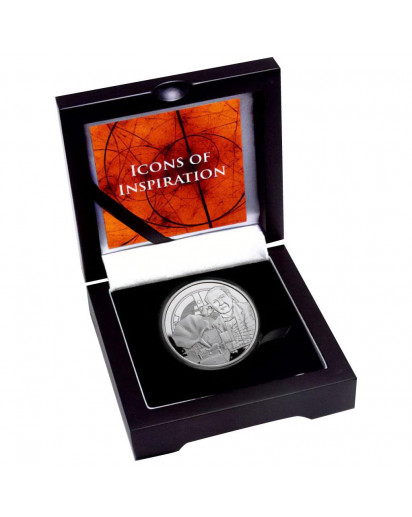 Niue 2023    Icons of Inspiration - THOMAS EDISON Silber 1 oz polierte Platte PP