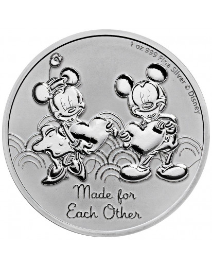 Niue 2023  Mickey & Minnie - Made for Each Other Silber 1 oz