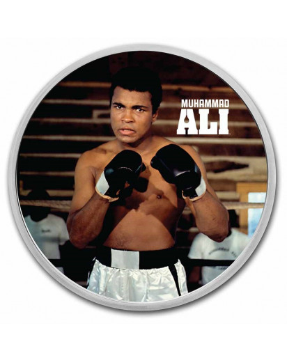 Niue 2023  MUHAMMAD ALI Silber 1 oz BLISTER FARBE