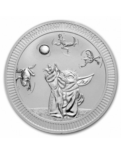 Niue 2024 BABY YODA - GROGU - Mandalorian Star Wars Silber 1 oz 