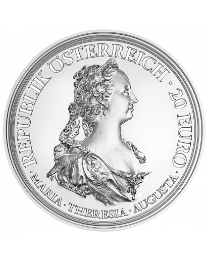 Österreich 2017  Tapferkeit und Entschlossenheit  Serie: Maria Theresia Silber 20 €