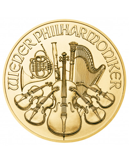 Österreich 2022  Wiener Philharmoniker  Gold 1/4 oz