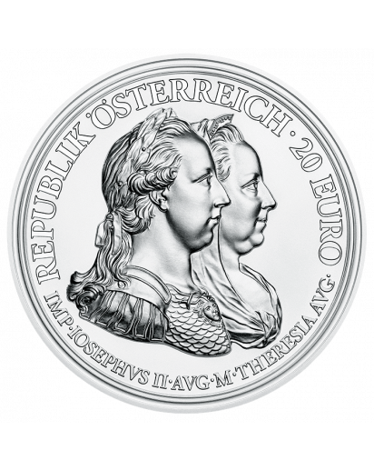 Österreich 2018  Weisheit und Reformen  Serie: Maria Theresia Silber 20 €