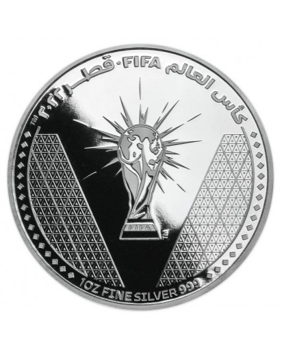 Qatar 2022 FIFA WORLD CUP TROPHY Silber 1 oz   Katar