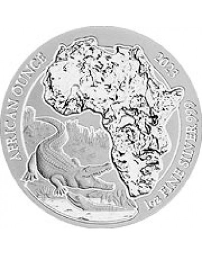 Ruanda 2023 NILKROKODIL  1 oz Silber