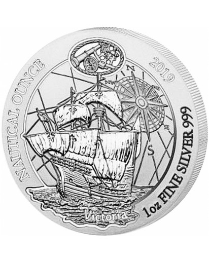 Ruanda 2019 VICTORIA  Nautical Ounce Serie 1 oz Silber