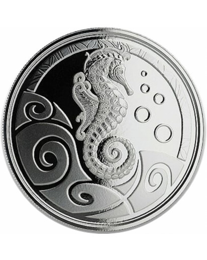 Samoa 2019  Seepferdchen - Seahorse  Silber 1 oz