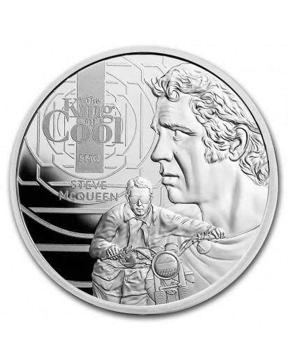 Samoa 2021 STEVE MC QUEEN - The King of coll  Silber 1 oz